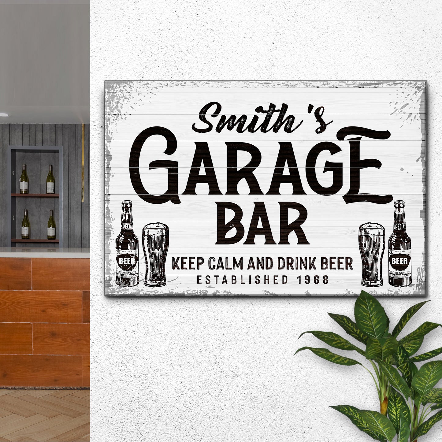 Garage Bar Sign IV - Image by Tailored Canvases