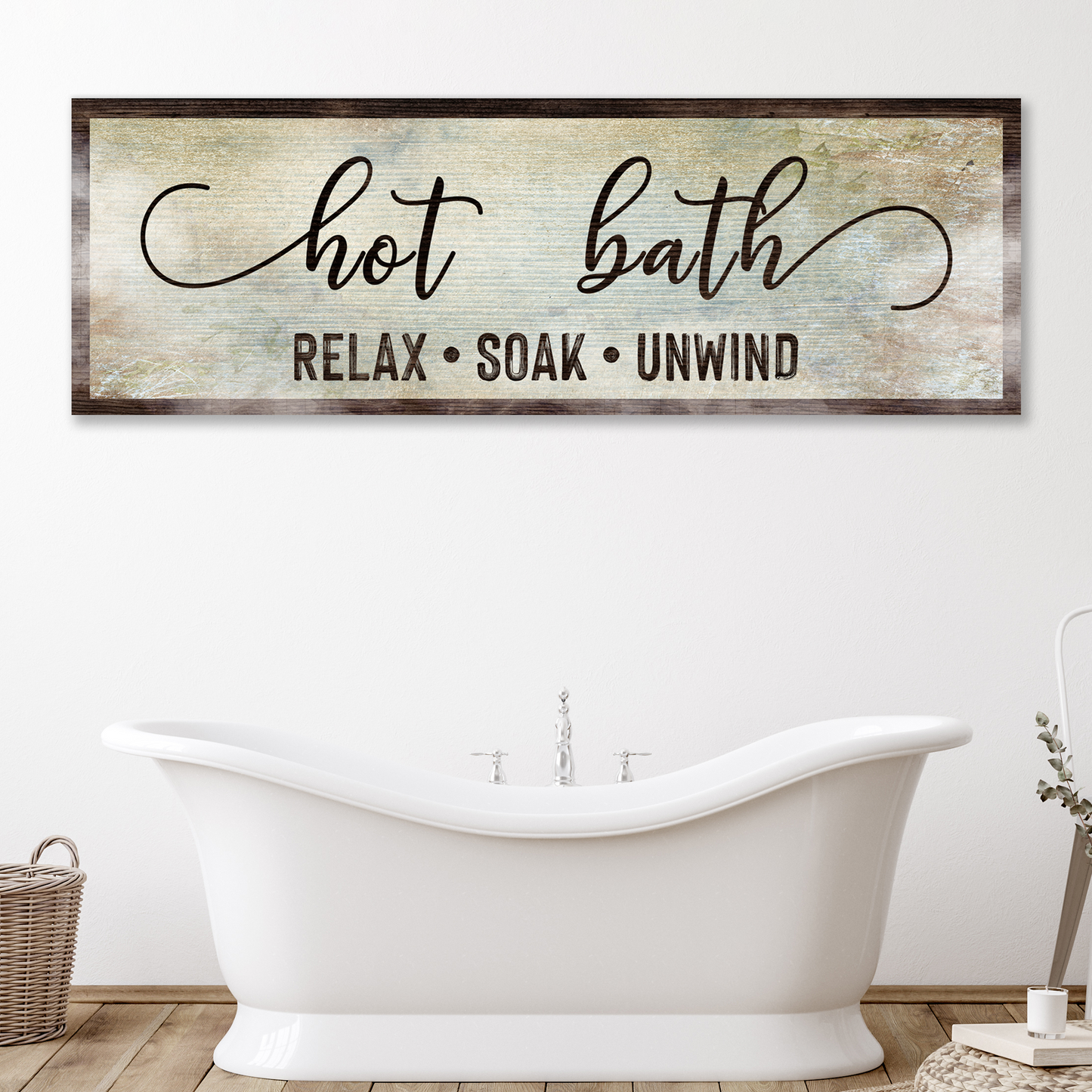 Hot Bath Sign - Image by Tailored Canvases