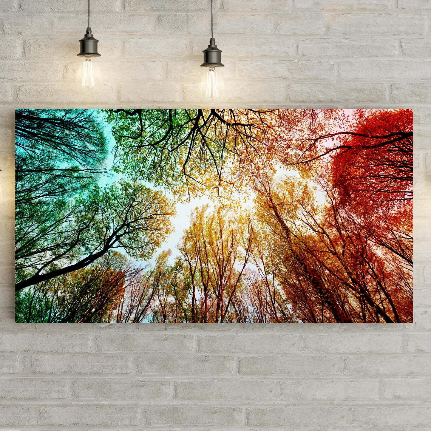 Rainbow Treetop Canvas Wall Art - Image by Tailored Canvases