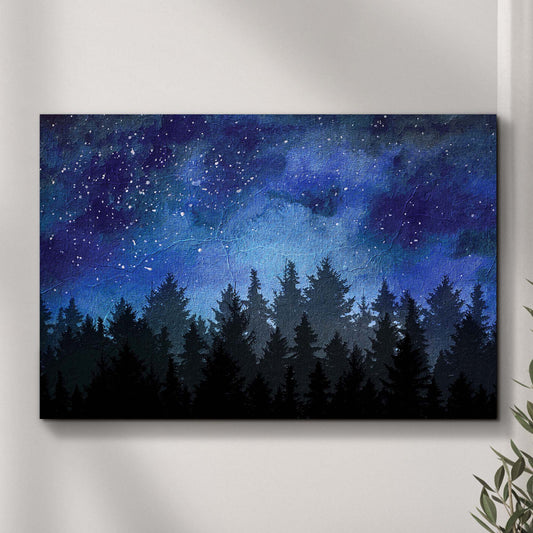 Galaxy Sky Forest Canvas Wall Art - Image by Tailored Canvases