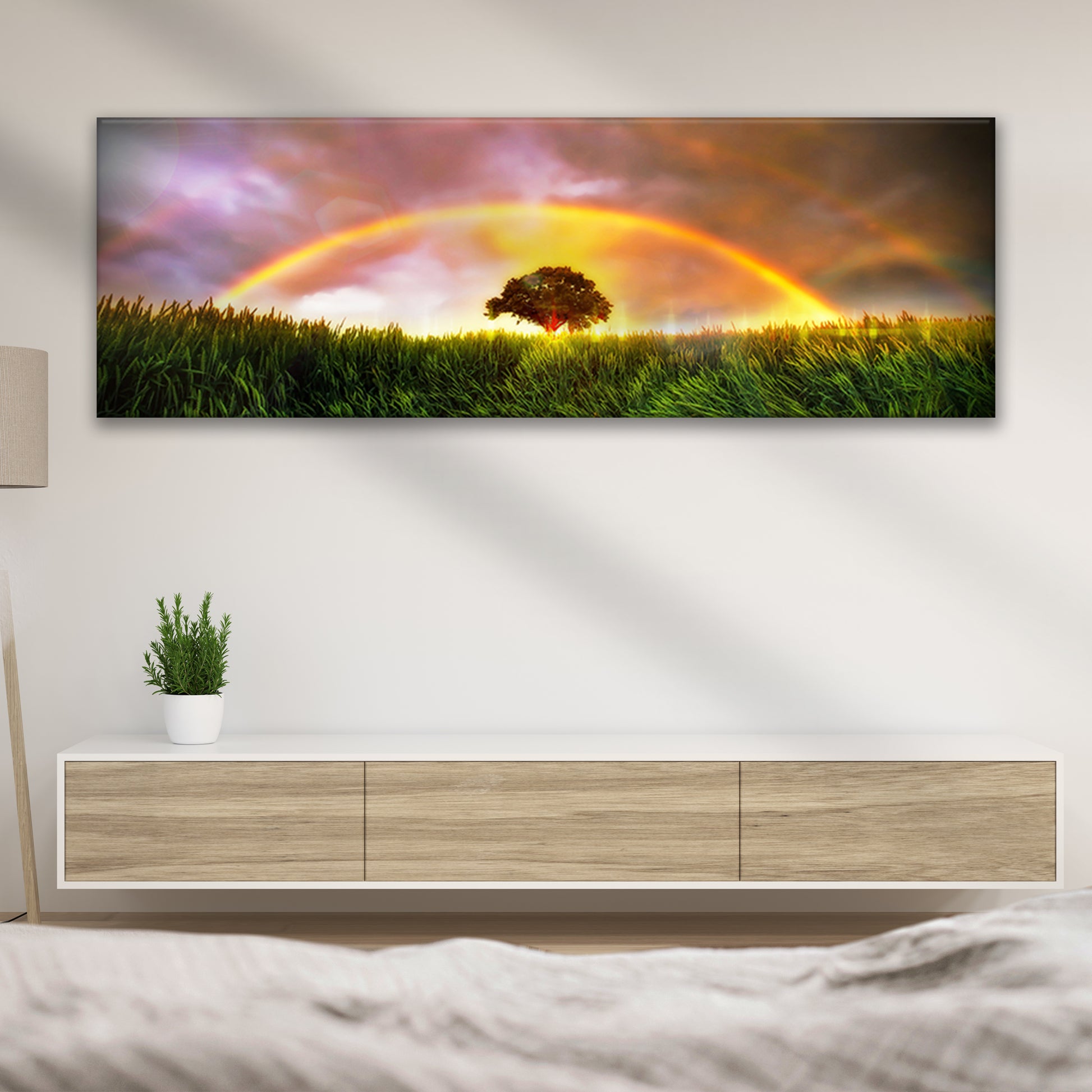 Somewhere Over The Rainbow Canvas Wall Art - Image by Tailored Canvases