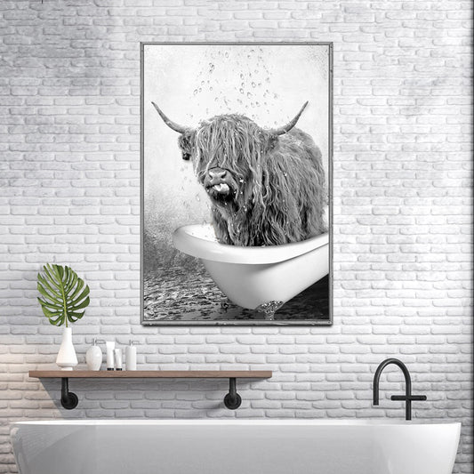 Highland Cattle Bath - Image by Tailored Canvases