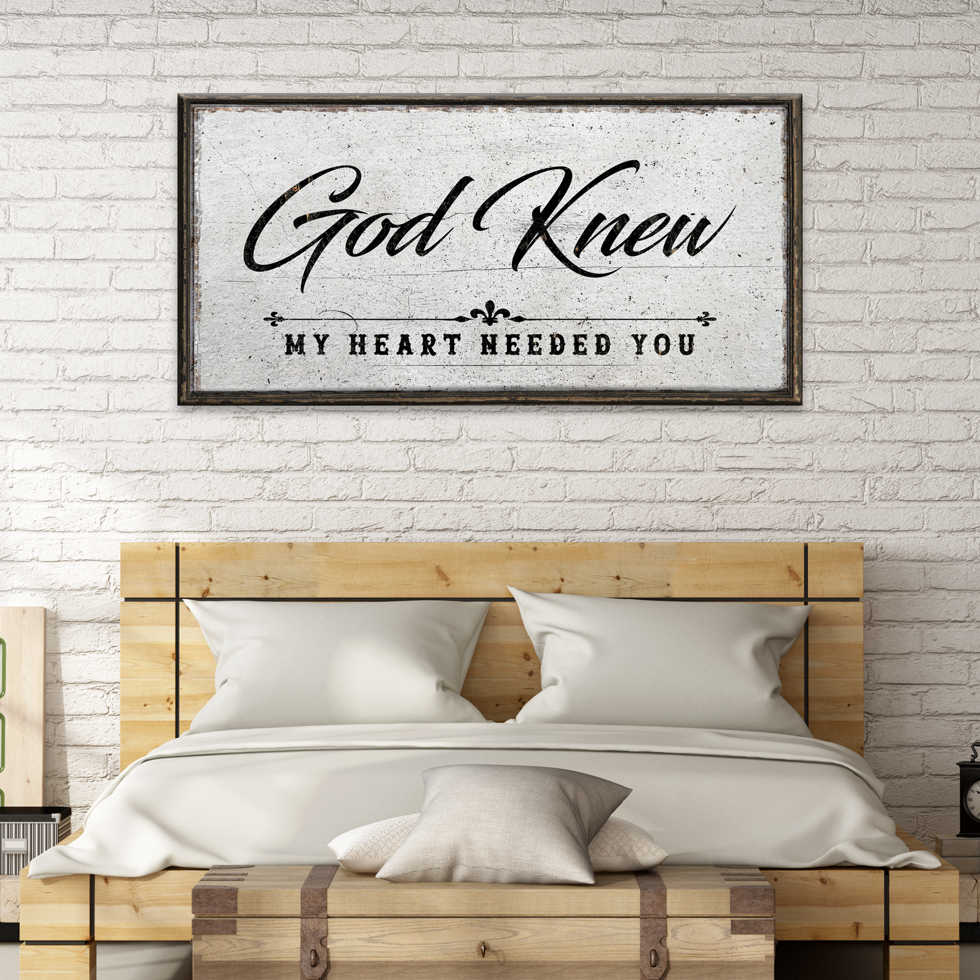God Knew Sign  - Image by Tailored Canvases