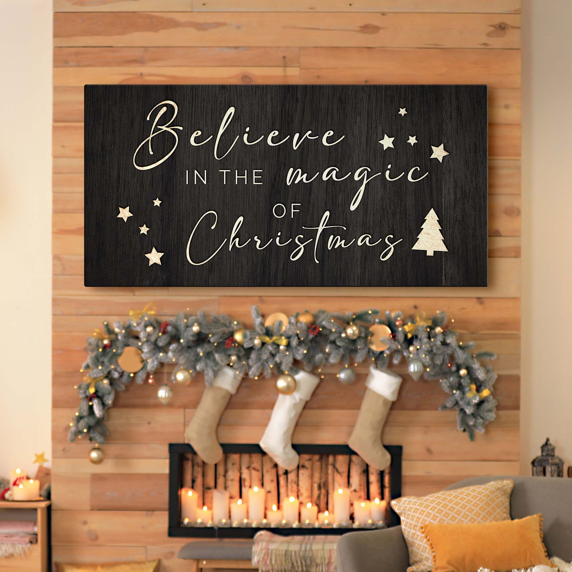 Believe In The Magic Of Christmas Sign II - Image by Tailored Canvases