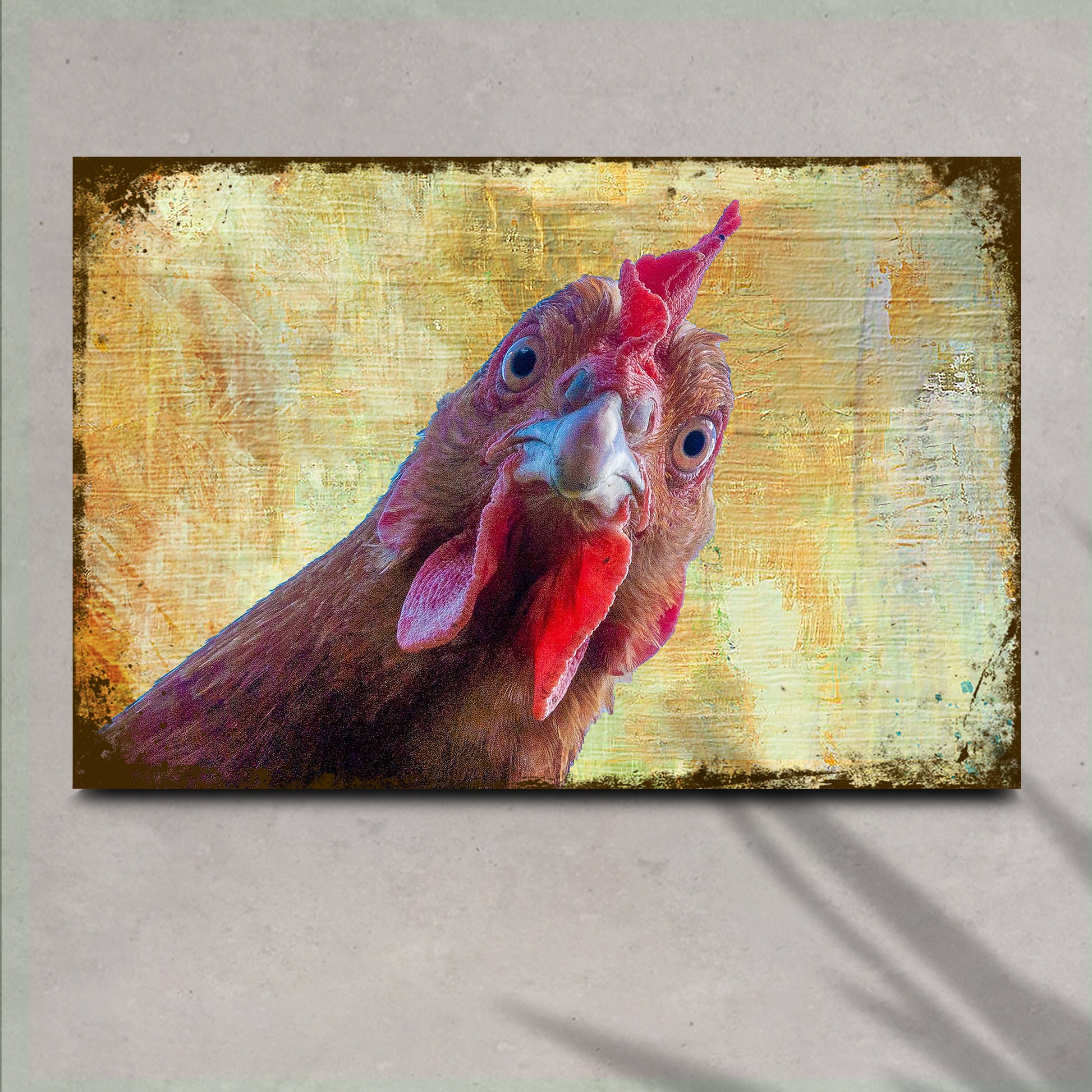 Curious Chicken Canvas Wall Art - Image by Tailored Canvases