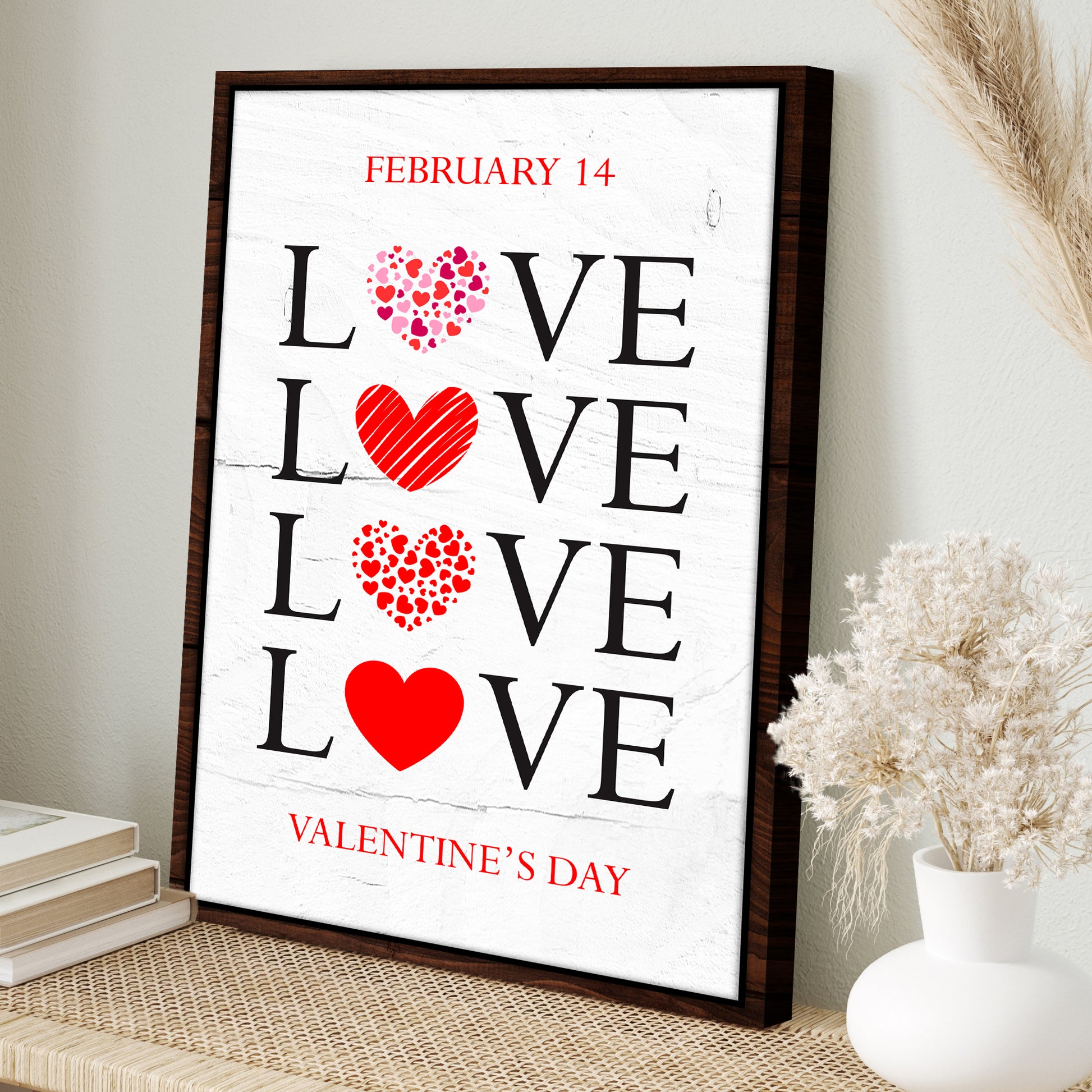 Valentines Day Sign VIII Style 2 - Image by Tailored Canvases