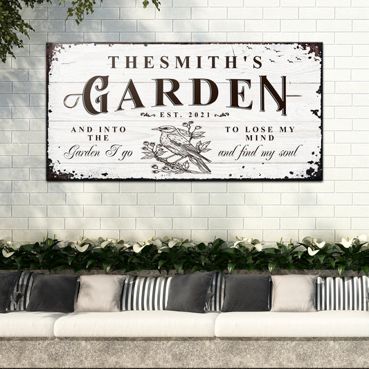 Family Garden Sign - Image by Tailored Canvases