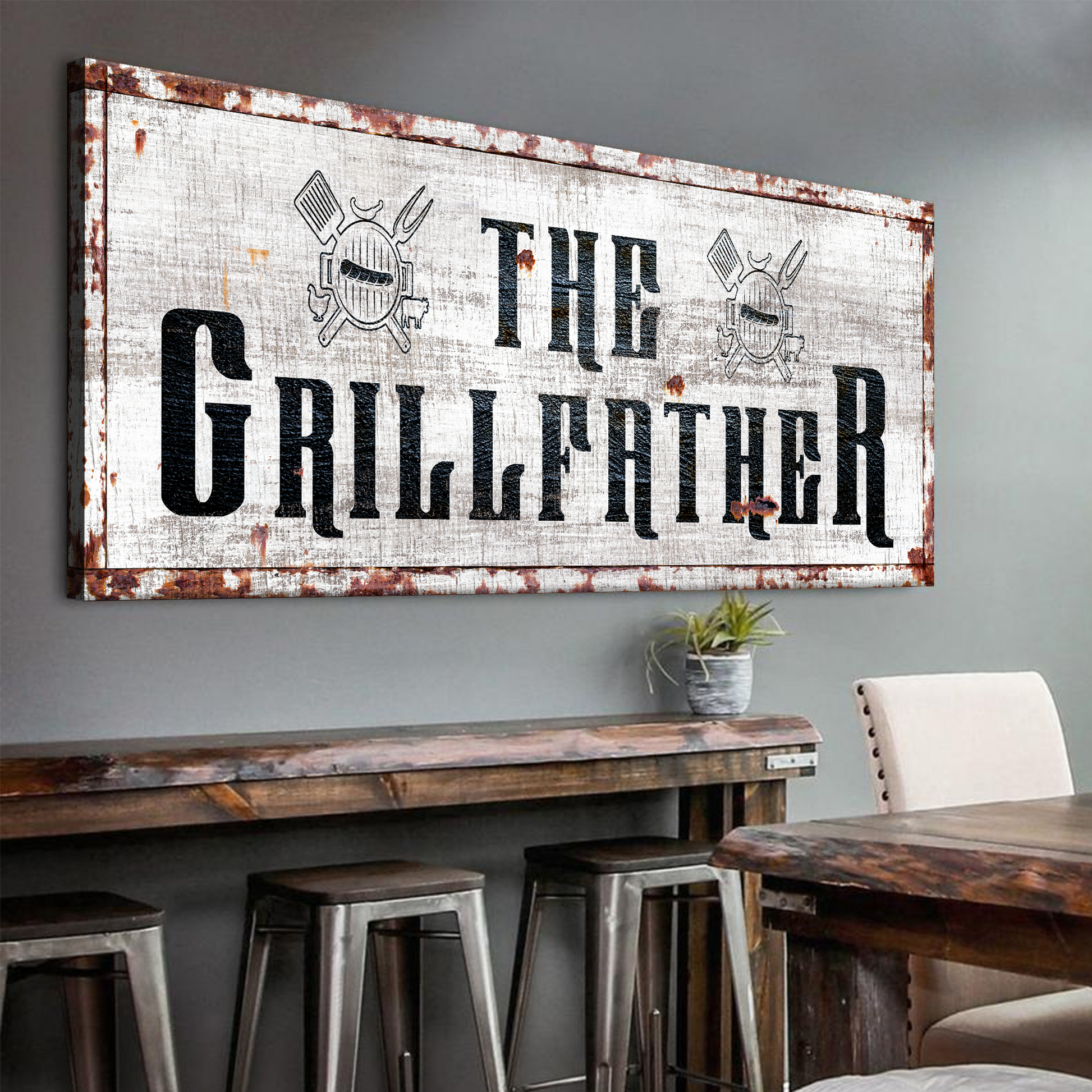 The Grillfather Sign Style 2 - Image by Tailored Canvases