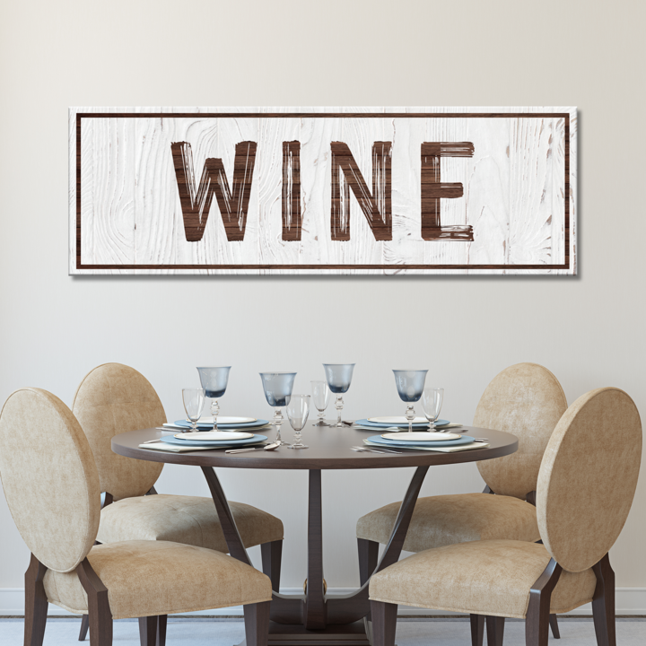 Wine Sign Style 3 - Image by Tailored Canvases