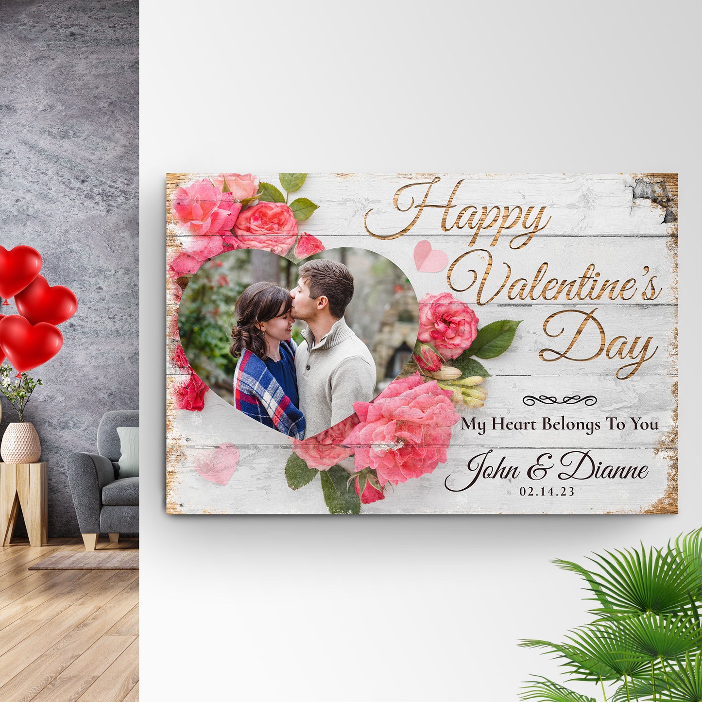 My Heart Belongs To You Romantic Sign Style 1 - Image by Tailored Canvases