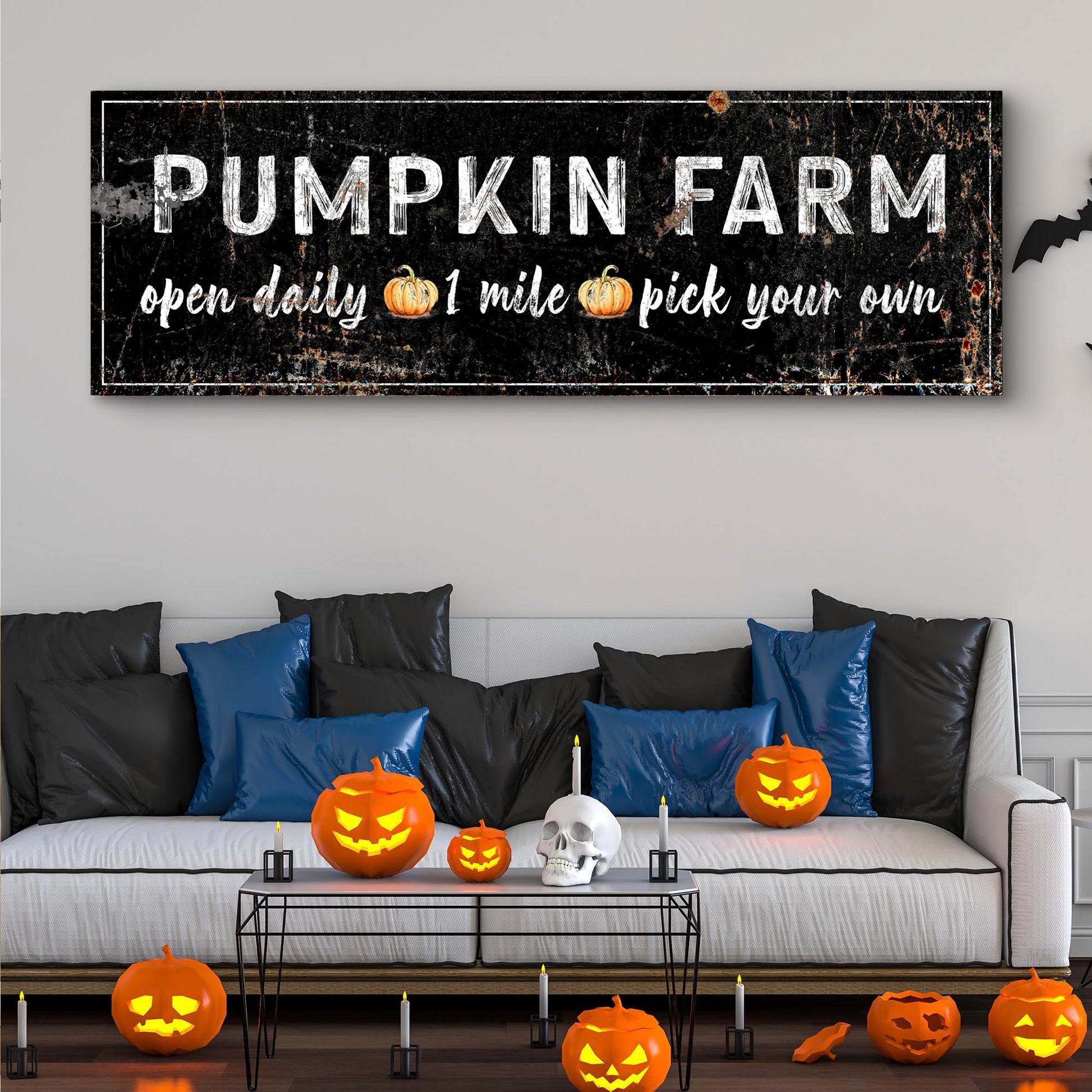 Pumpkin Farm Sign Style 1 - Image by Tailored Canvases