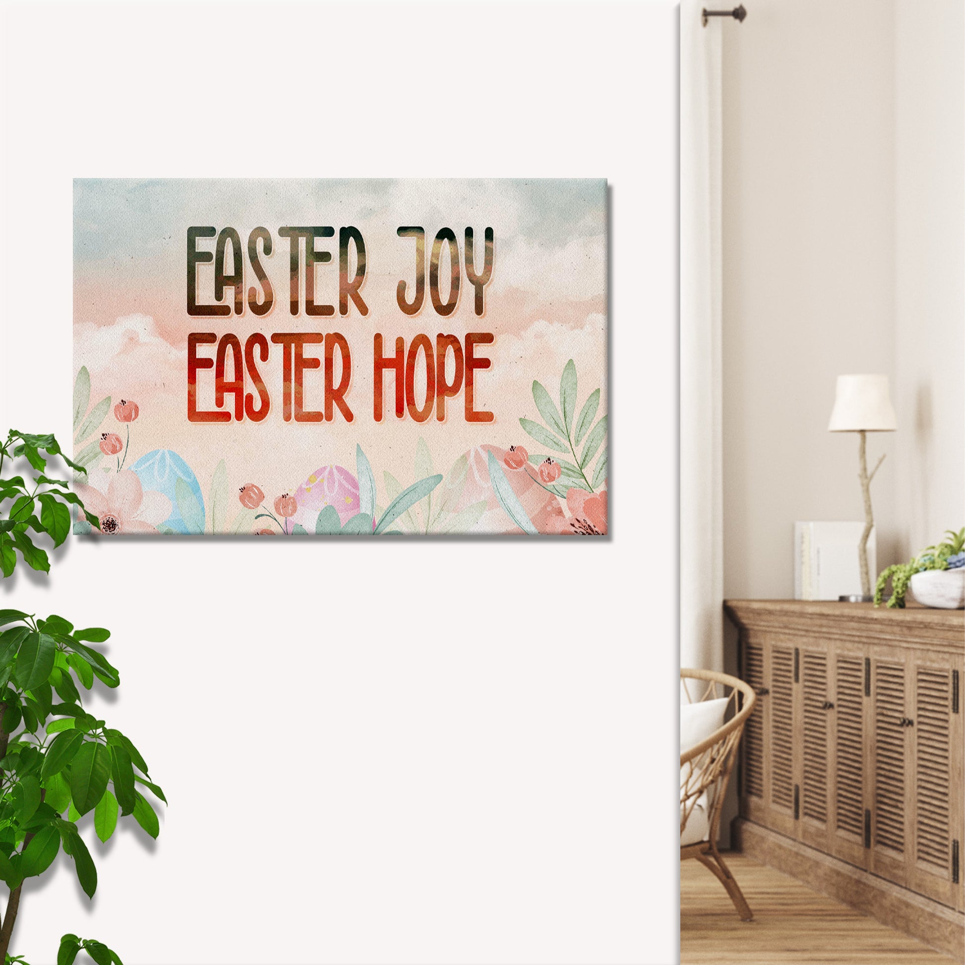 Easter Joy, Easter Hope Sign Style 1 - Image by Tailored Canvases