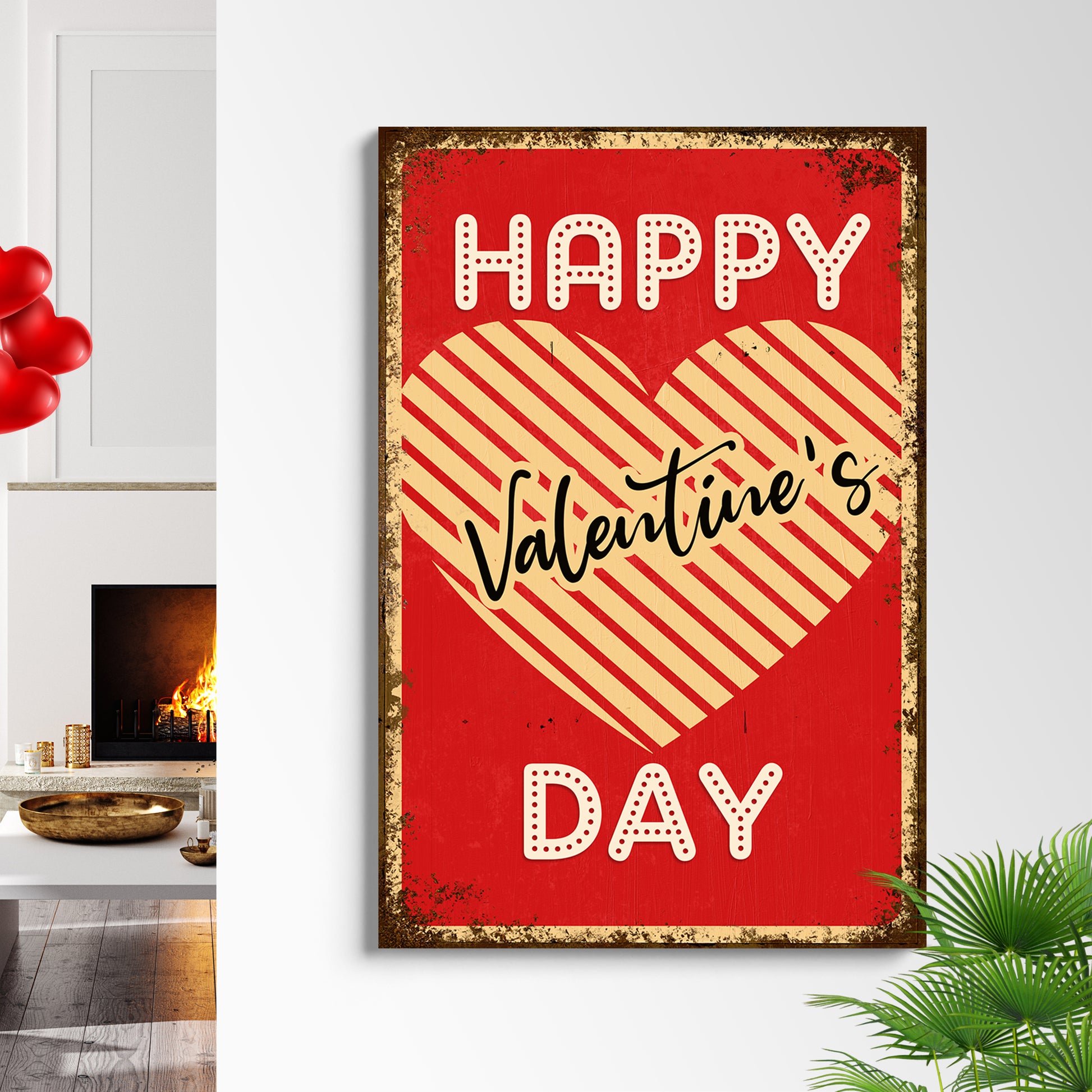 Valentines Day Sign XII Style 1 - Image by Tailored Canvases