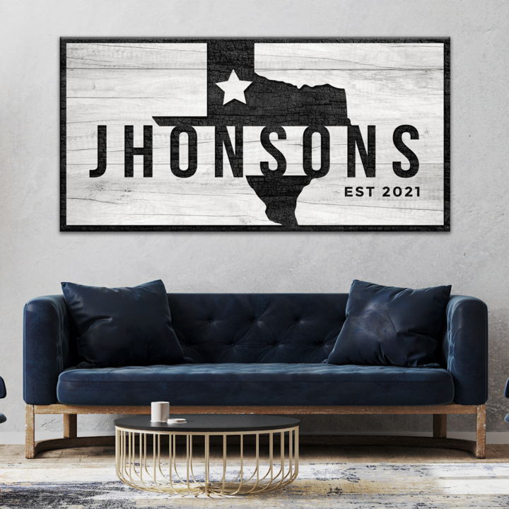 Texas Name Sign Style 1 - Image by Tailored Canvases