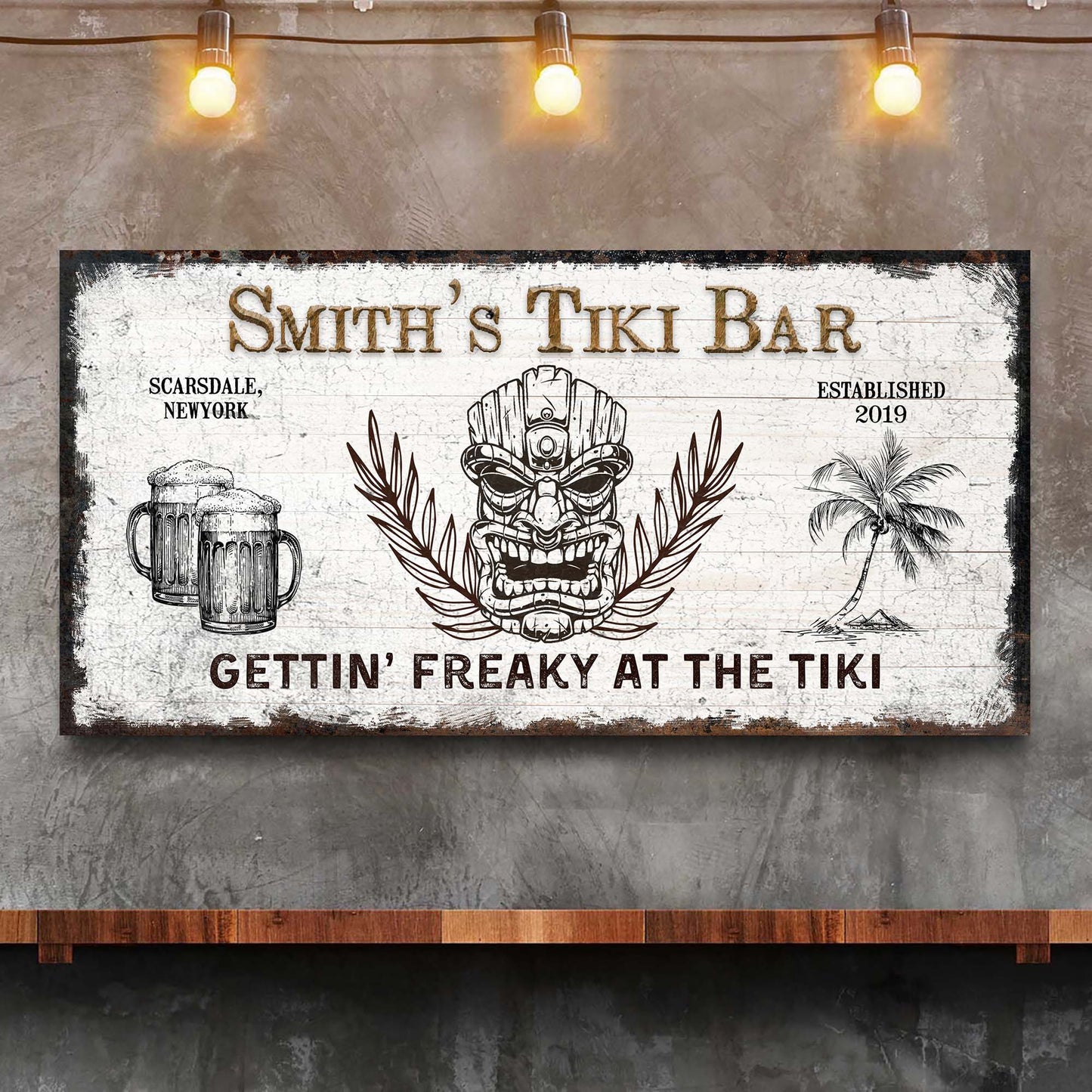 Tiki Bar Sign II Style 1 - Image by Tailored Canvases