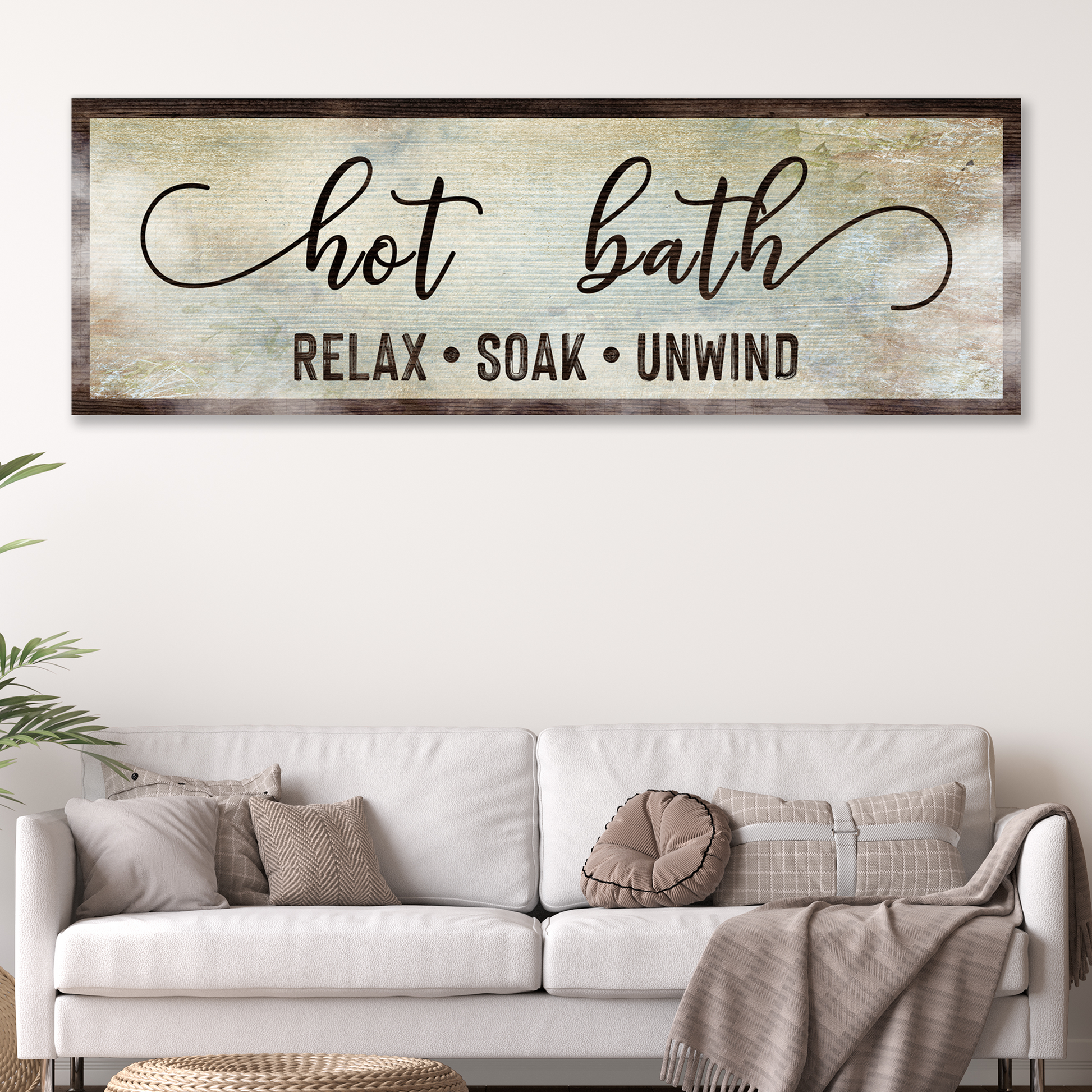 Hot Bath Sign Style 1 - Image by Tailored Canvases