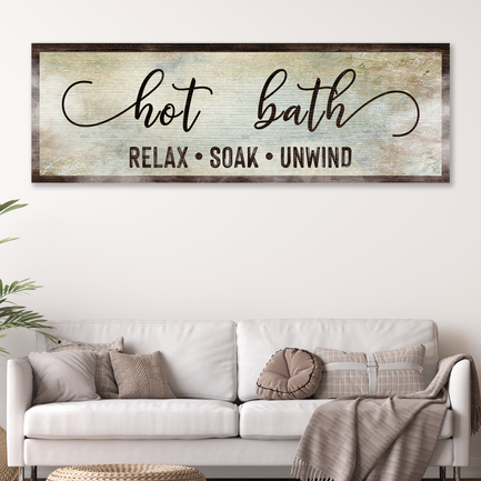 Hot Bath Sign - Image by Tailored Canvases