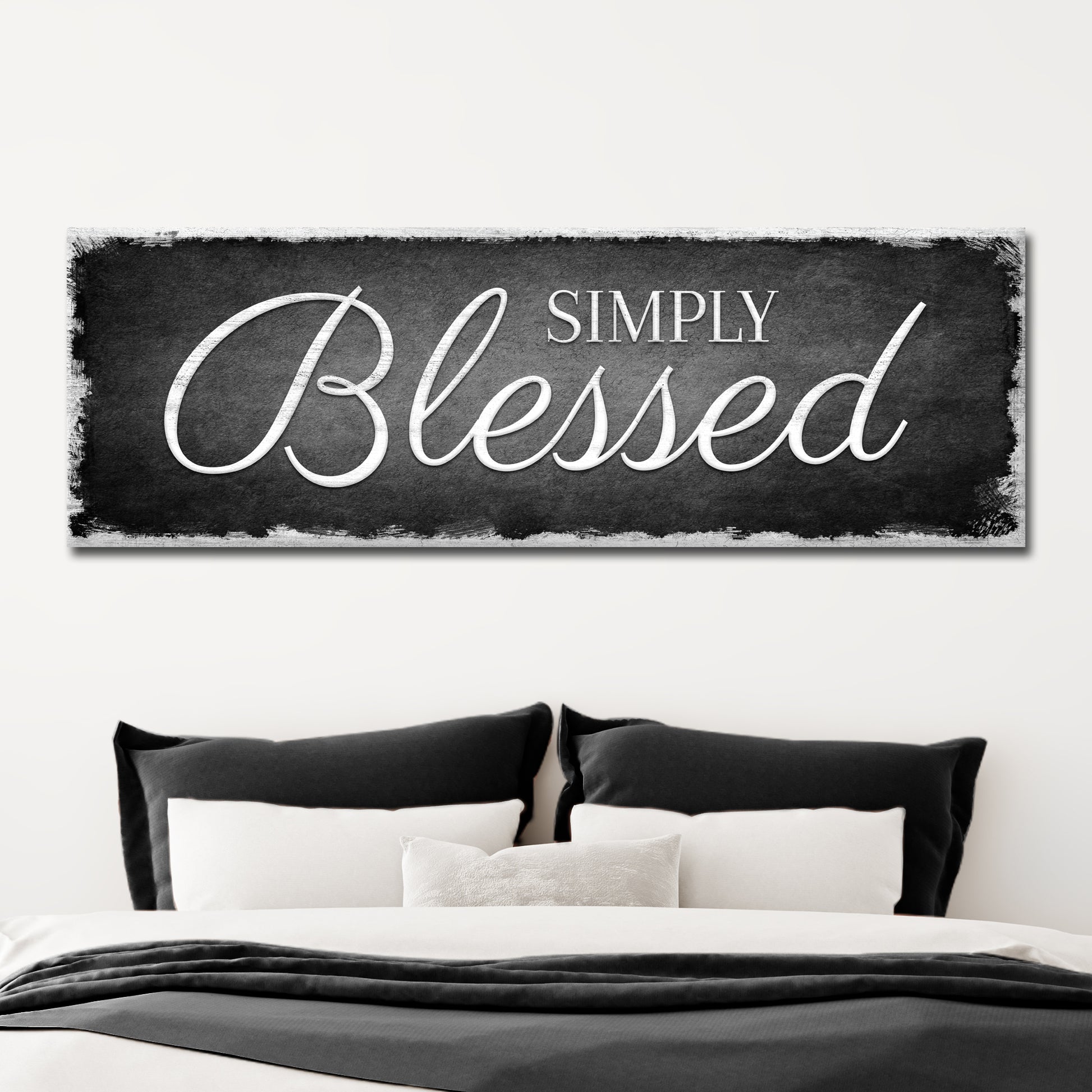 Simply Blessed Sign Style 1 - Image by Tailored Canvases