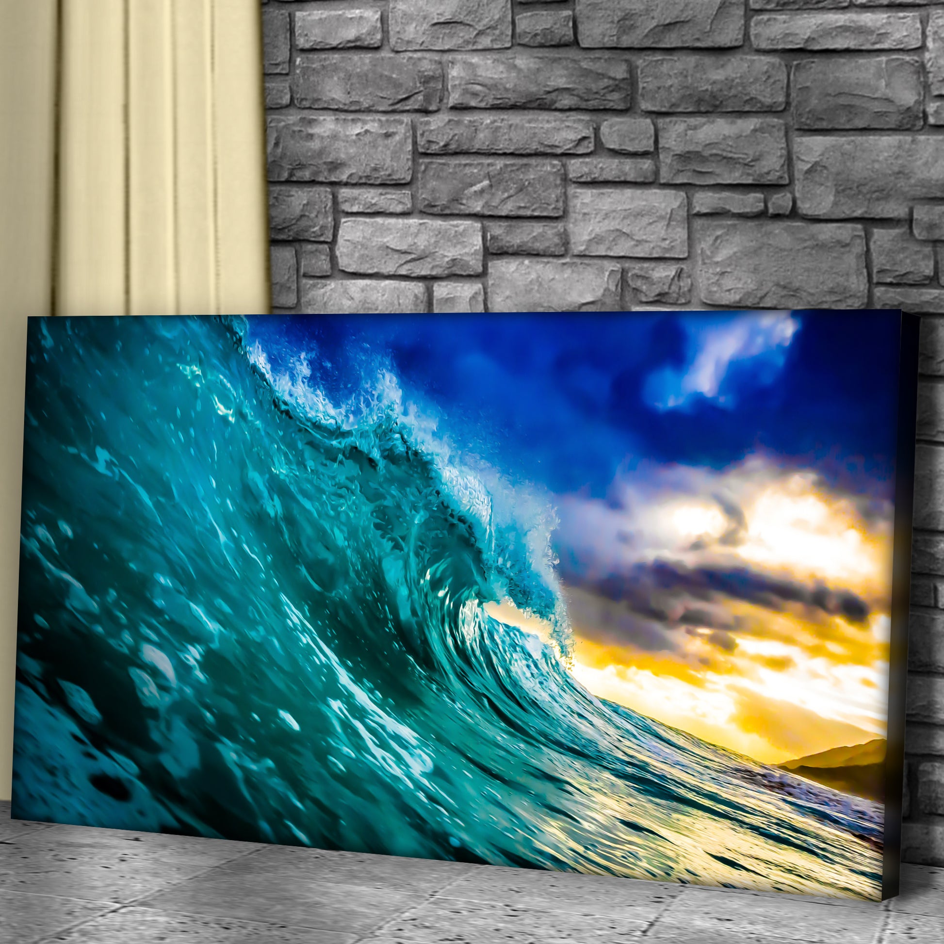 Fast Waves Canvas Wall Art Style 1 - Image by Tailored Canvases