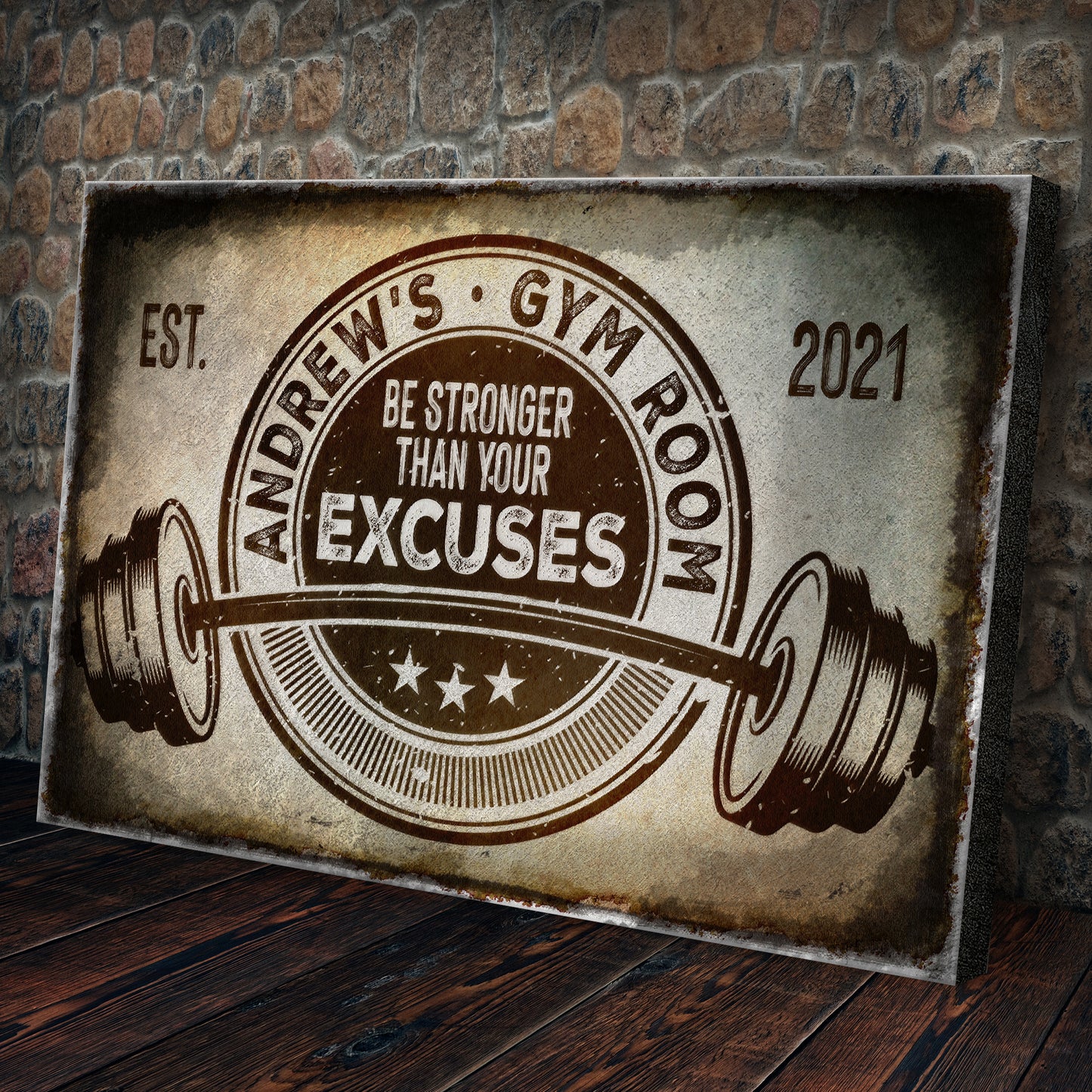 Gym Room Sign Style 1 - Image by Tailored Canvases