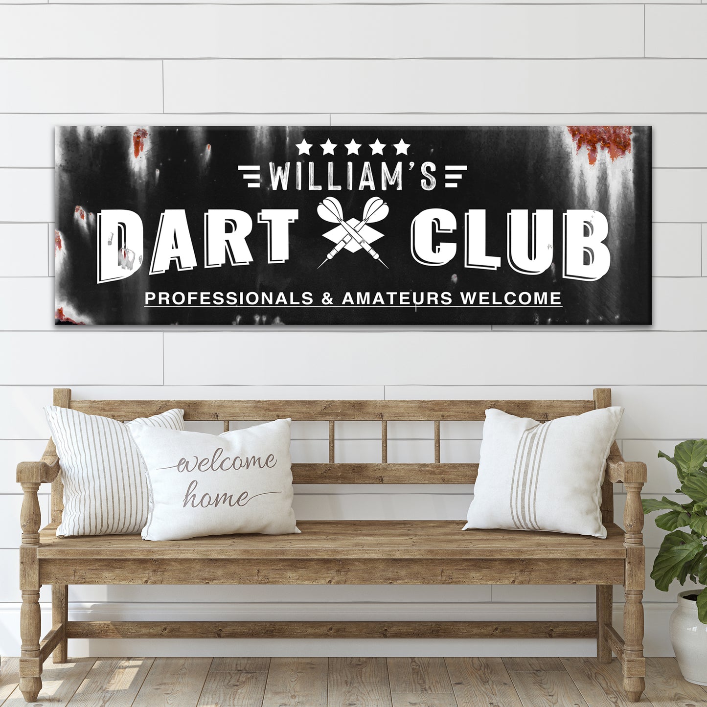 Dart Club Sign Style 1 - Image by Tailored Canvases