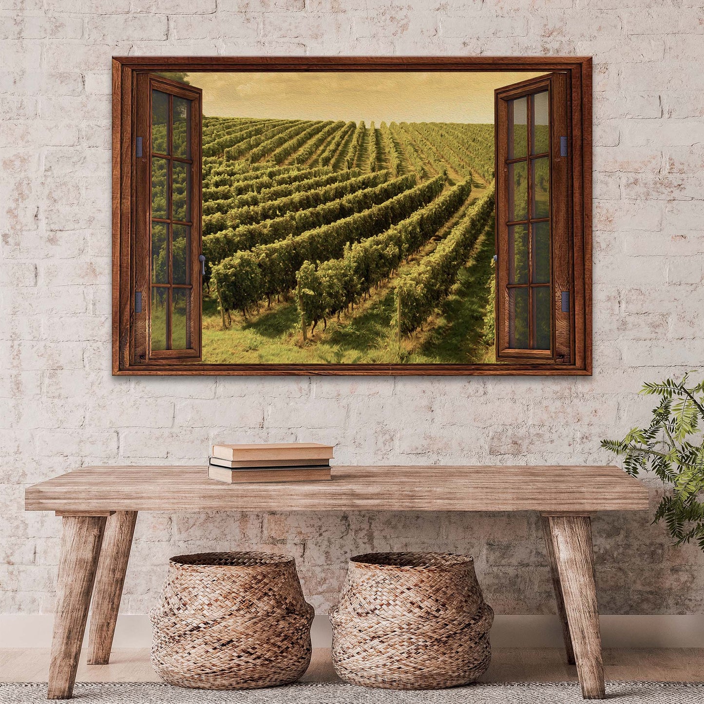 Vineyard Window II Style 1 - Image by Tailored Canvases