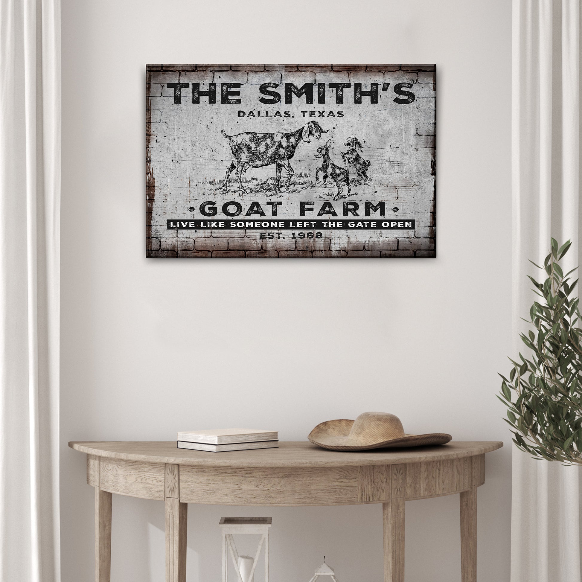 Goat Farm Sign II - Image by Tailored Canvases