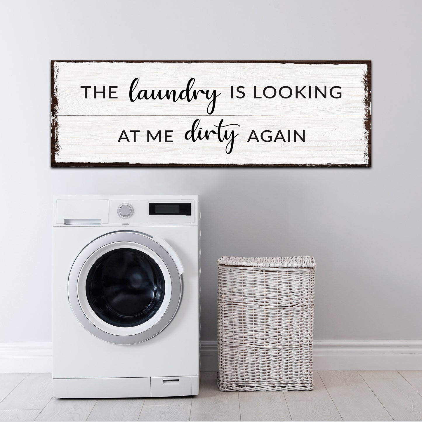 Dirty Laundry Sign III Style 1 - Image by Tailored Canvases