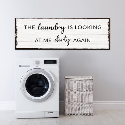 Dirty Laundry Sign III - Image by Tailored Canvases