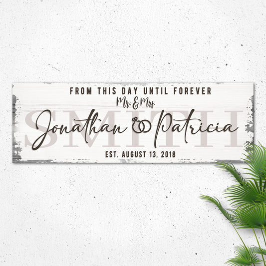 Custom Wedding Sign II - Image by Tailored Canvases