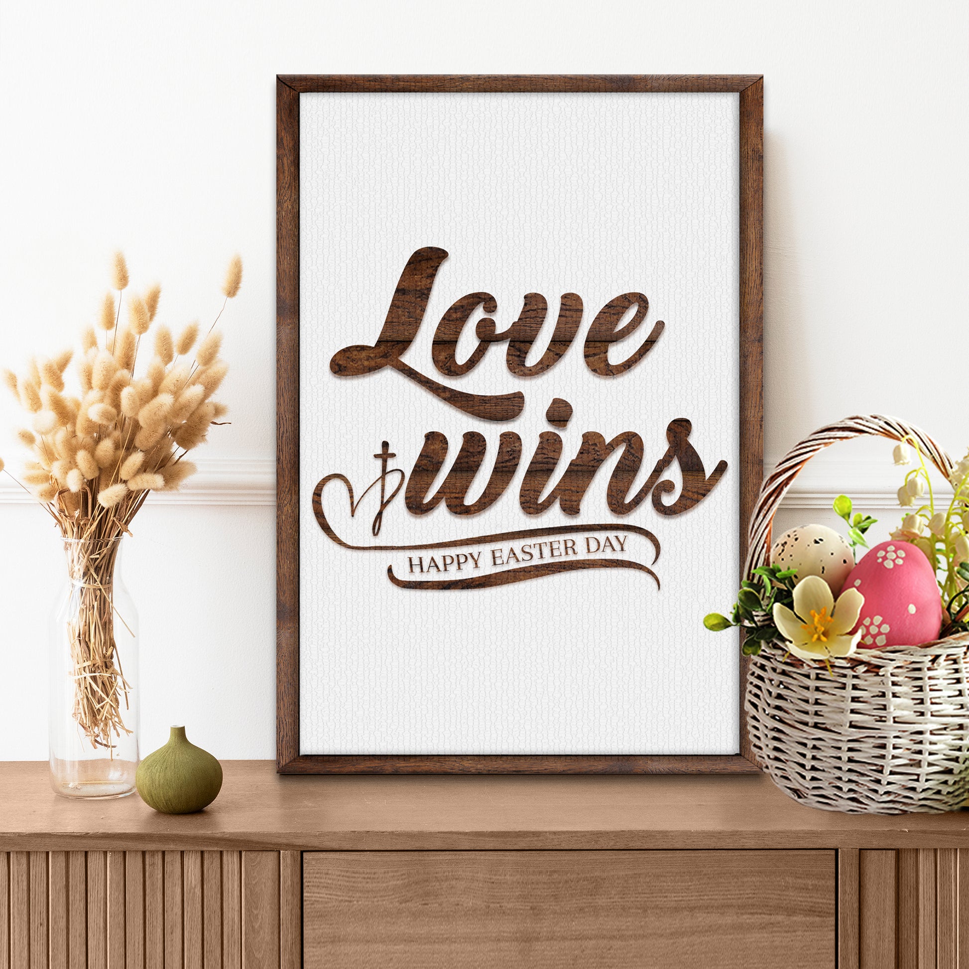 Easter Love Wins Sign - Image by Tailored Canvases