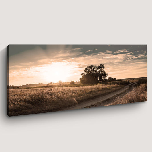 Olive Tree At Dusk Canvas Wall Art - Image by Tailored Canvases