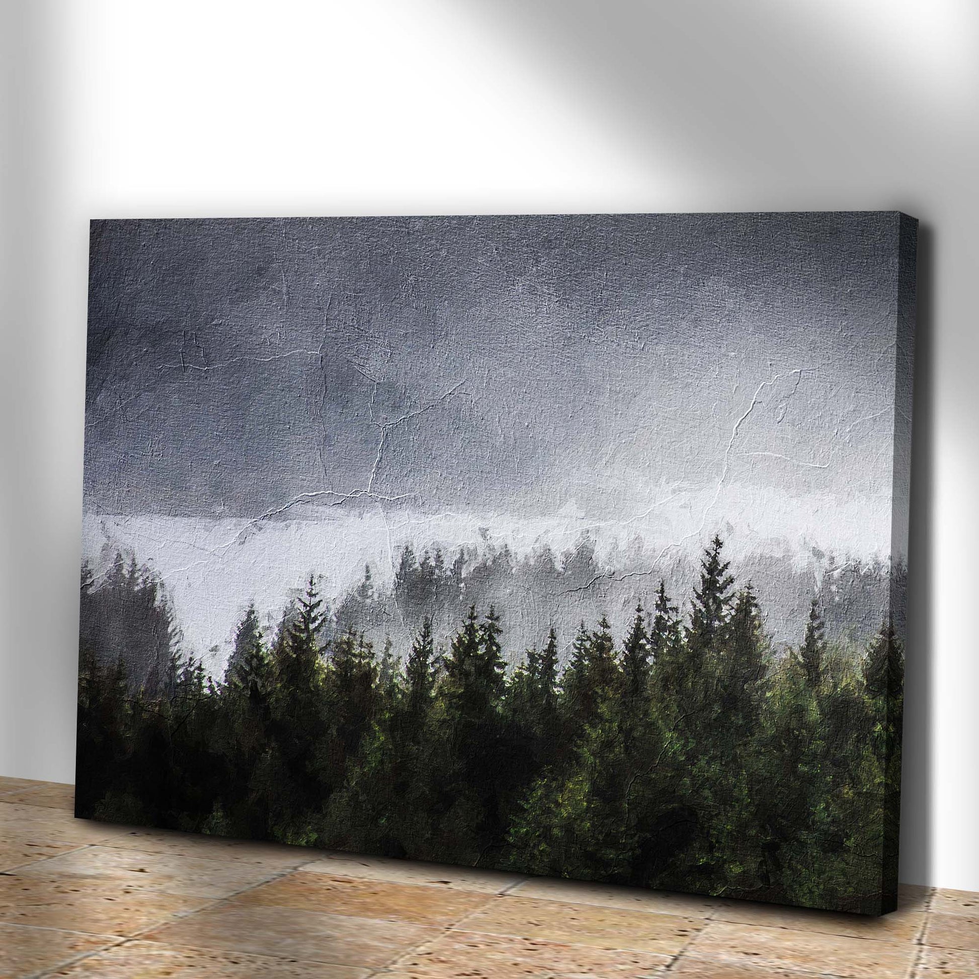 Into The Mist Among The Forest Canvas Wall Art Style 1 - Image by Tailored Canvases