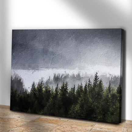 Into The Mist Among The Forest Canvas Wall Art - Image by Tailored Canvases