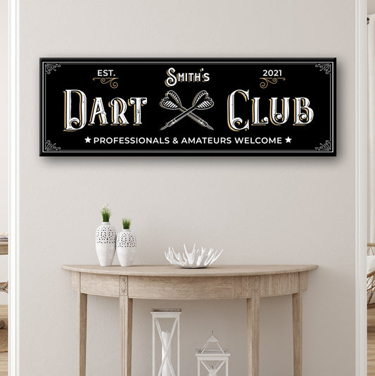 Dart Club Sign II - Image by Tailored Canvases