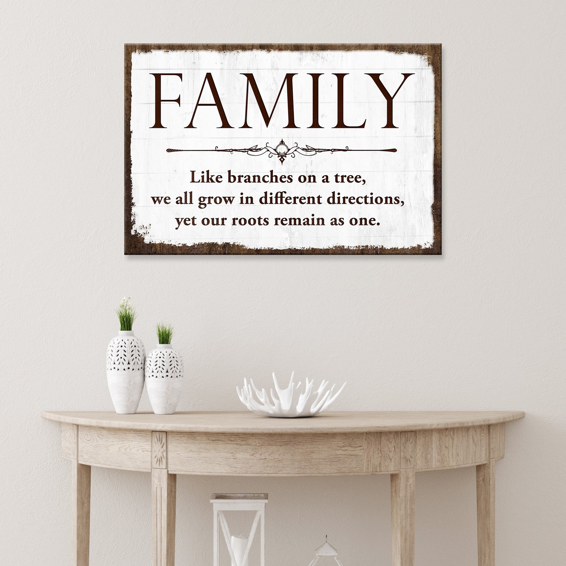 Family Is Like Branches On A Tree Sign III Style 1 - Image by Tailored Canvases