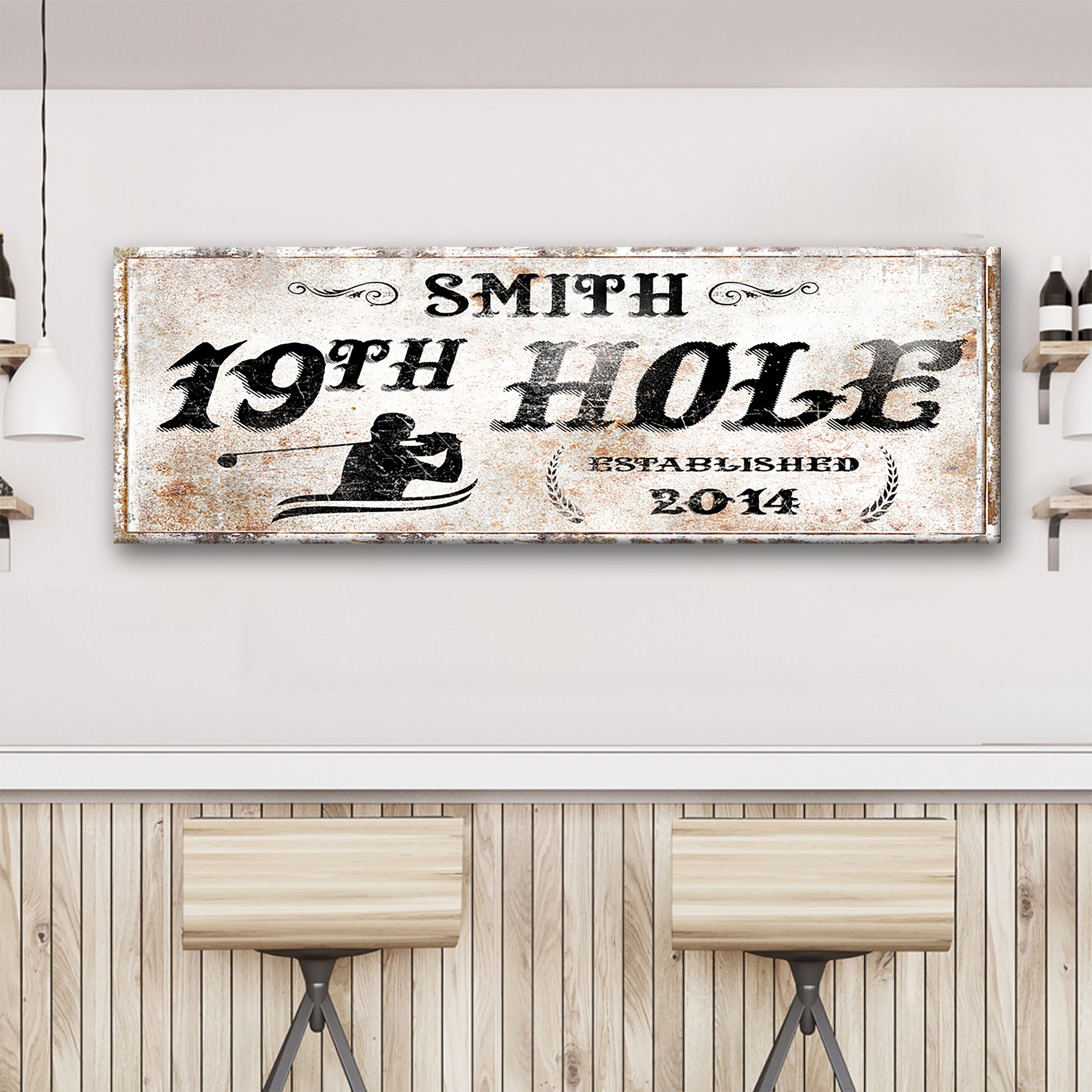 19th Hole Sign Style 1 - Image by Tailored Canvases
