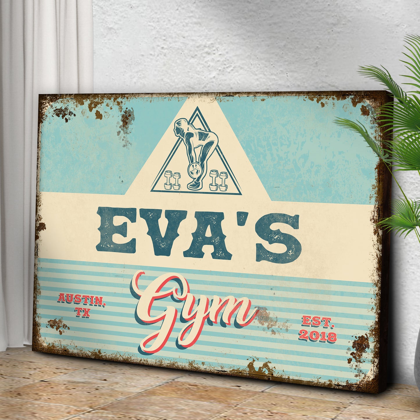 Gym Sign VII Style 1 - Image by Tailored Canvases