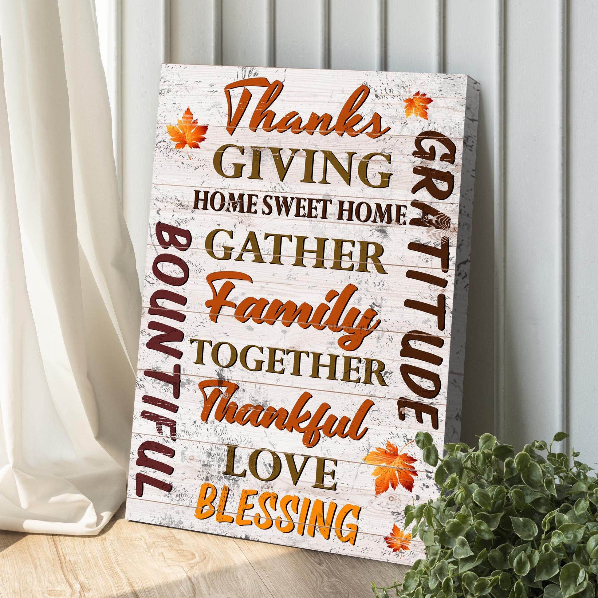 Thanksgiving Home Sign Style 2 - Image by Tailored Canvases