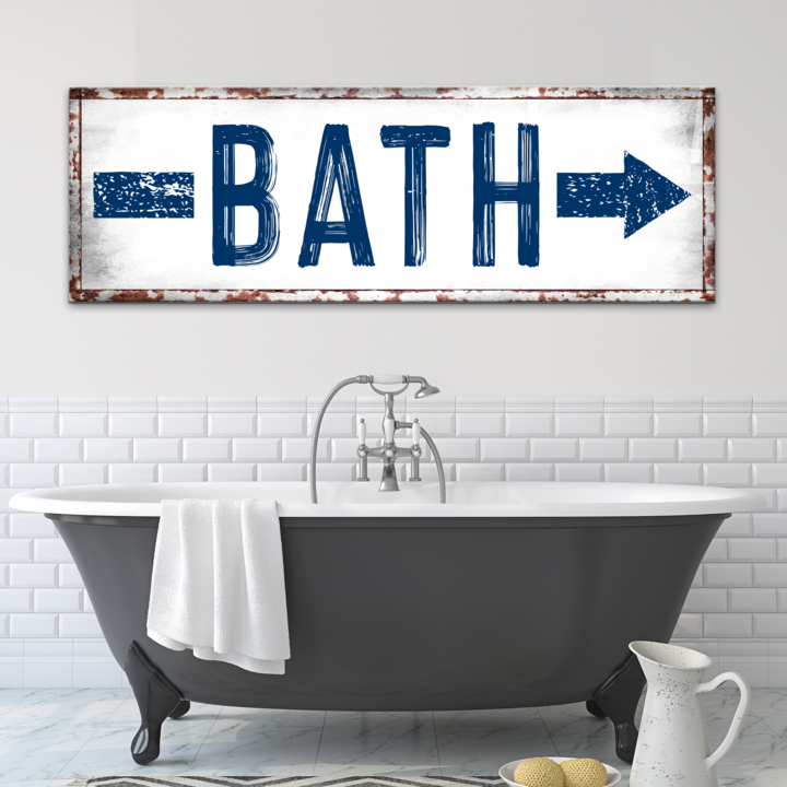 Bath Arrow Sign Style 1 - Image by Tailored Canvases