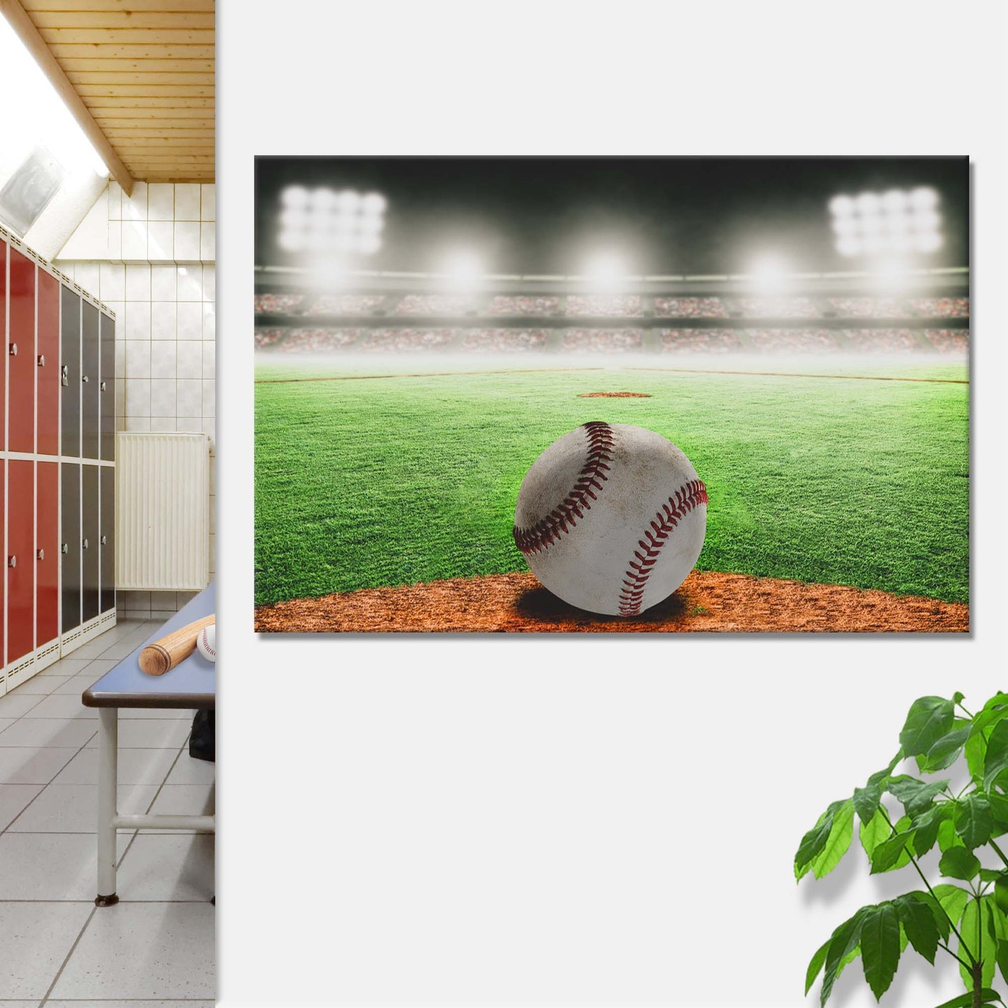 Baseball Arena Canvas Wall Art Style 1 - Image by Tailored Canvases