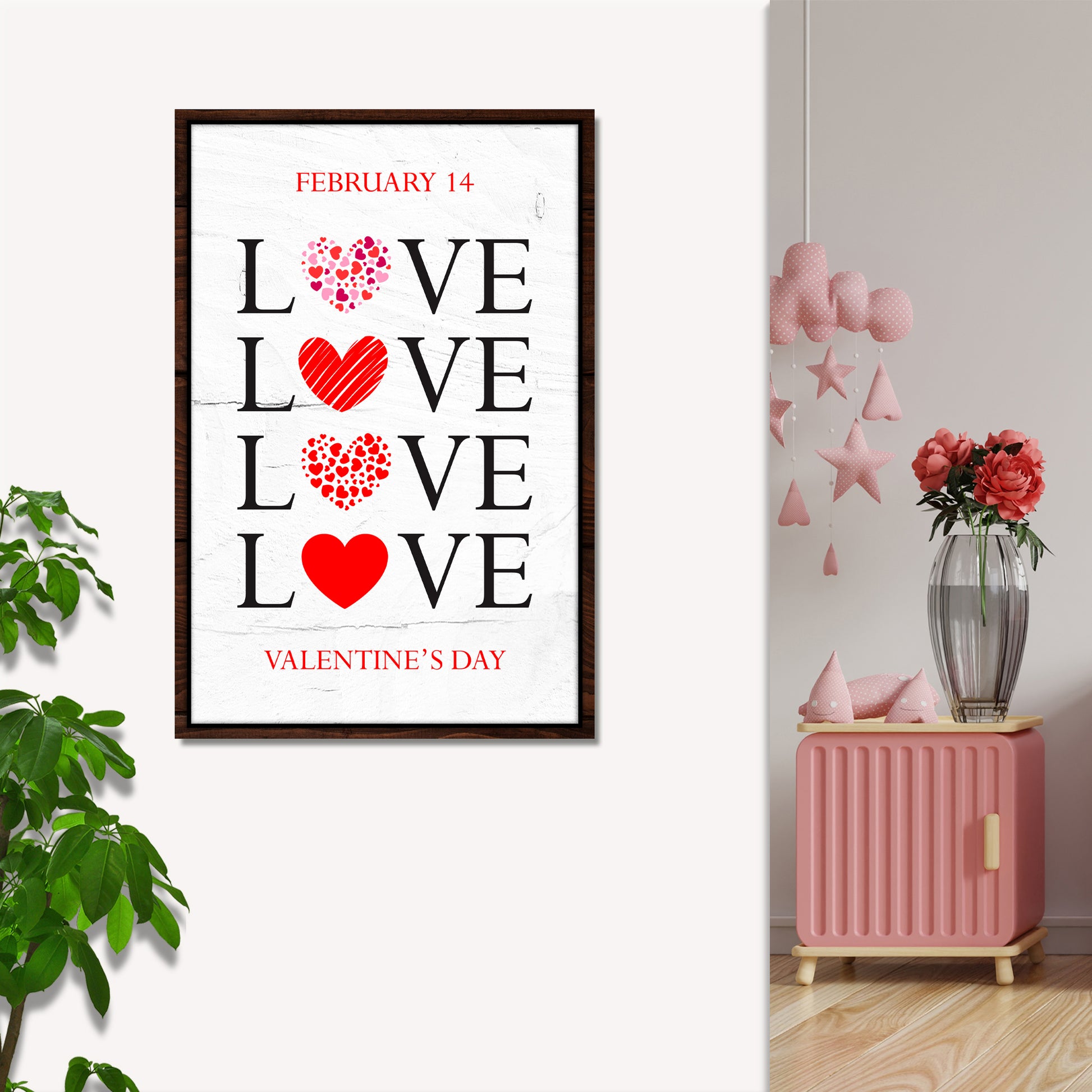 Valentines Day Sign VIII Style 1 - Image by Tailored Canvases