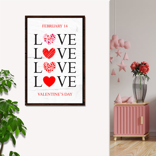 Valentines Day Sign VIII - Image by Tailored Canvases