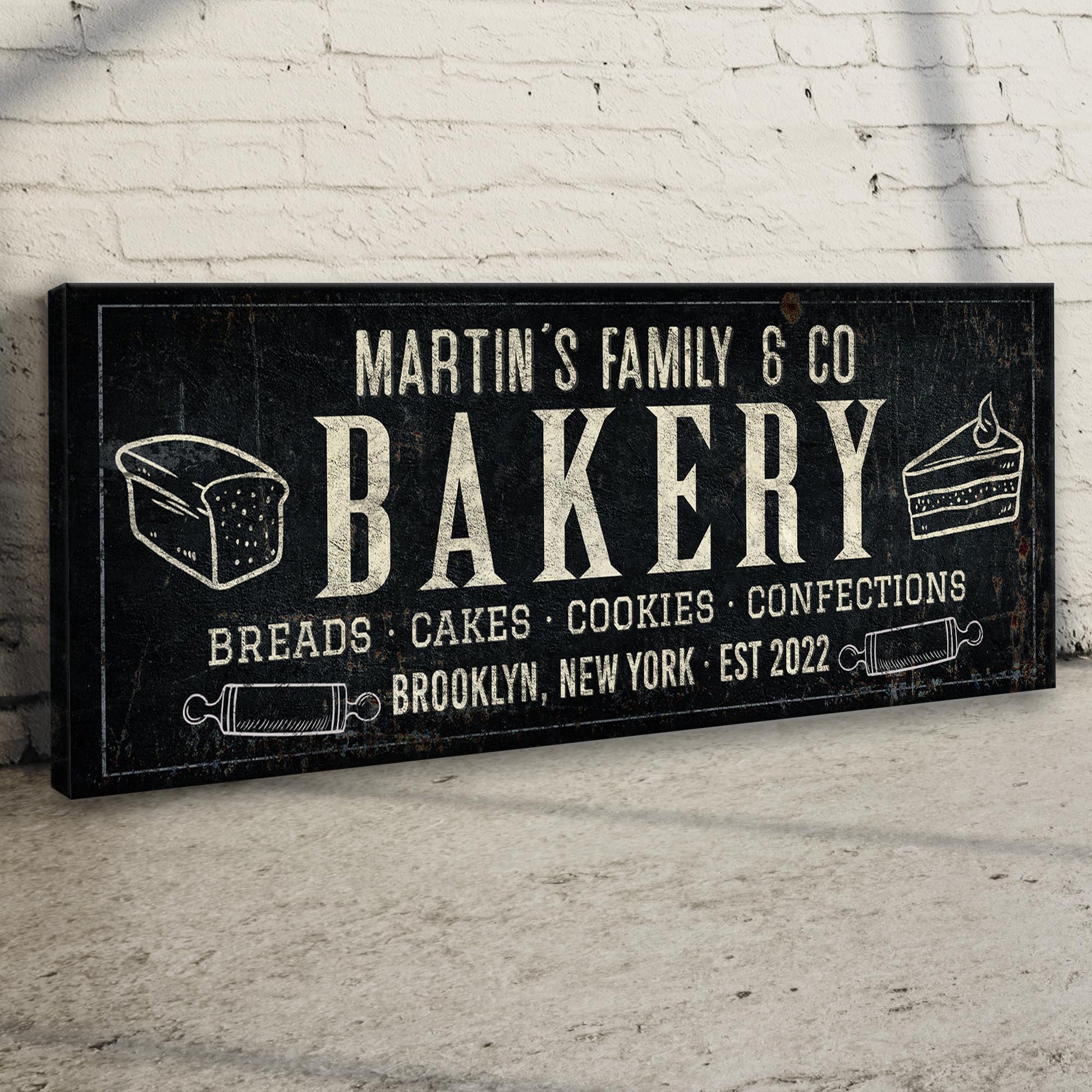 Breads, Cakes, Cookies, Confections Bakery Sign Style 1 - Image by Tailored Canvases