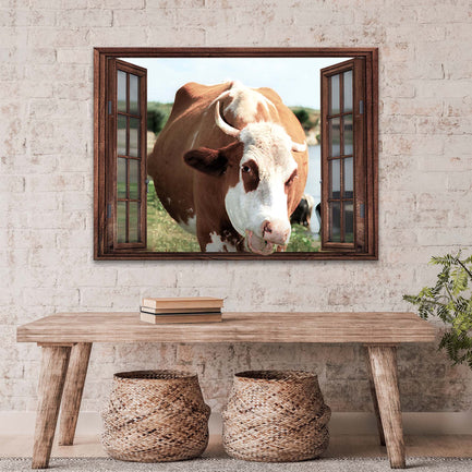 Cattle on Window - Image by Tailored Canvases