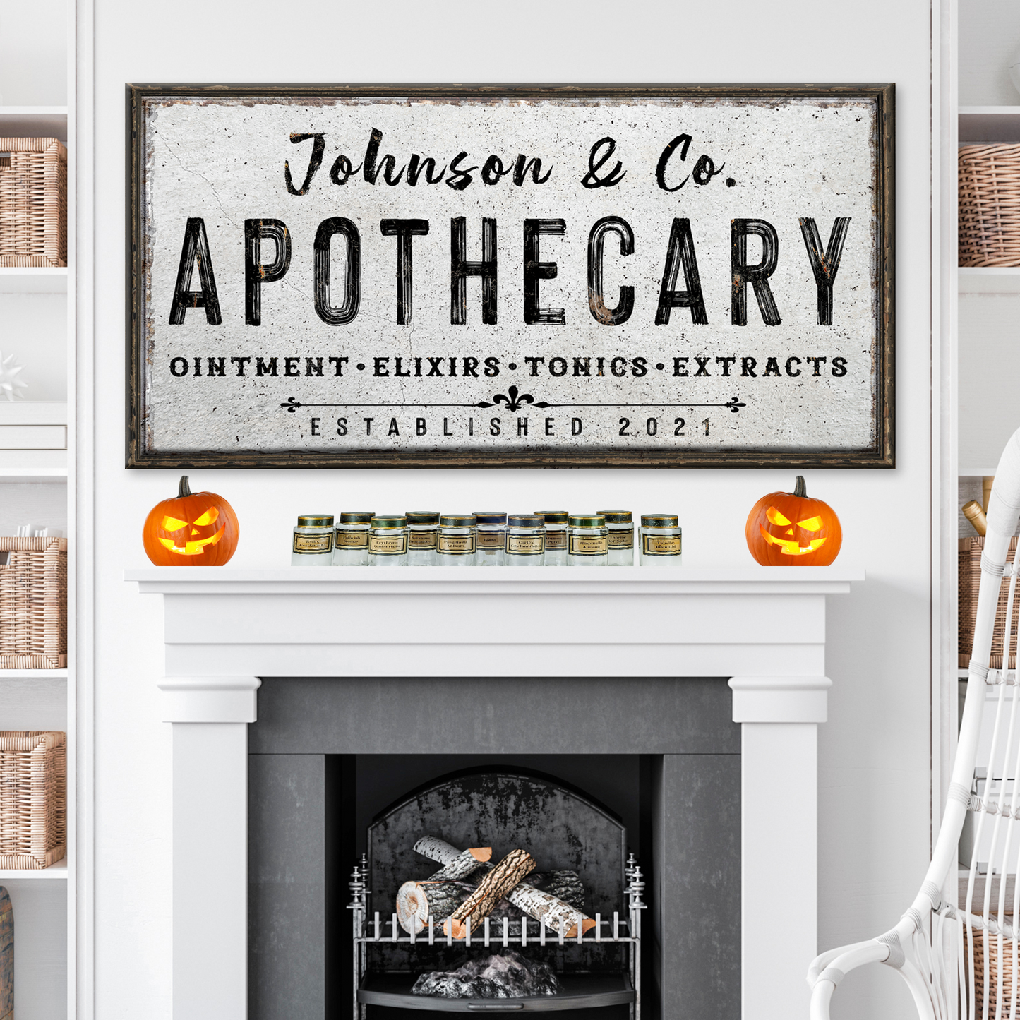 Family Apothecary Sign Style 1 - Image by Tailored Canvases