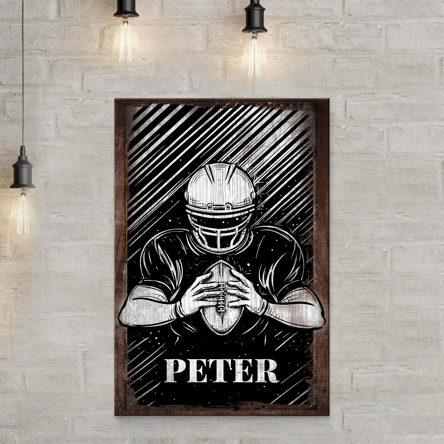 Football Sign III | Customizable Canvas Style 1 - Image by Tailored Canvases