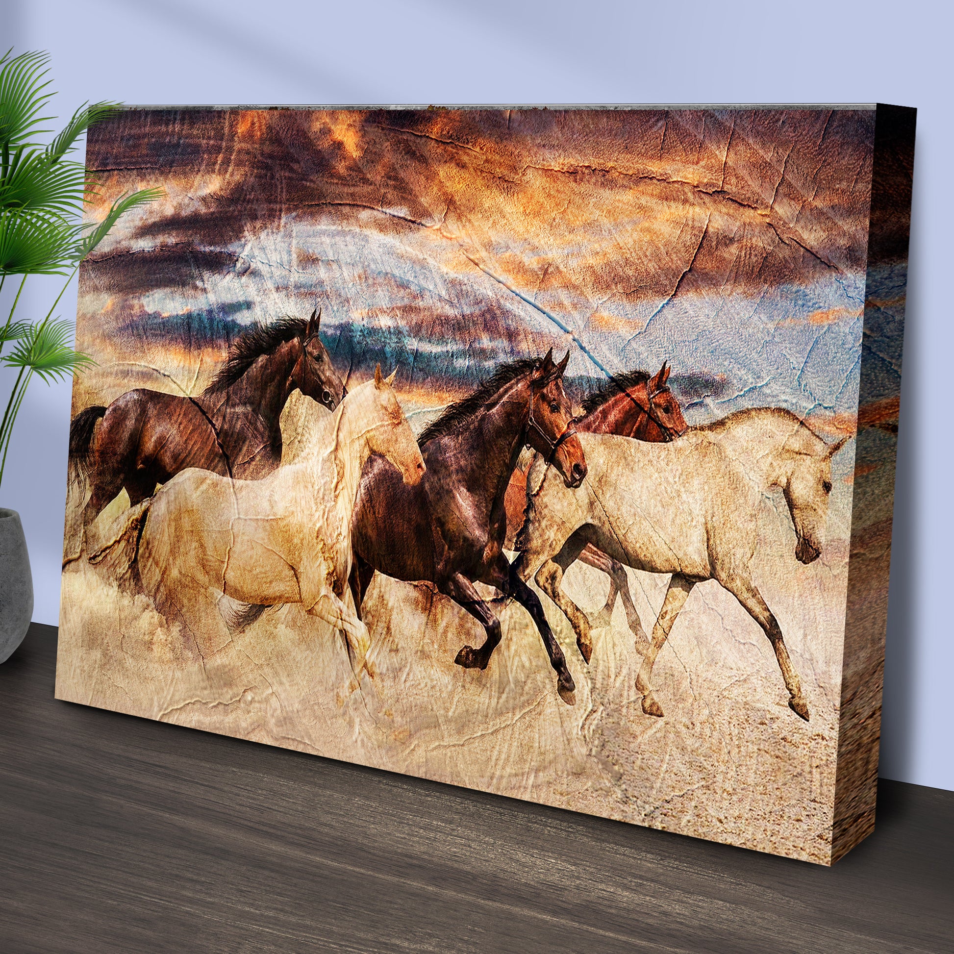 Galloping Horses Canvas Wall Art Style 1 - Image by Tailored Canvases