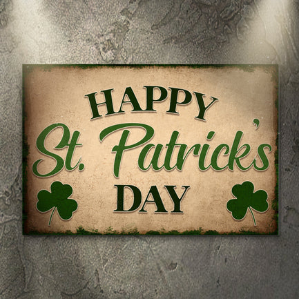 Happy St. Patrick's Day Sign - Image by Tailored Canvases