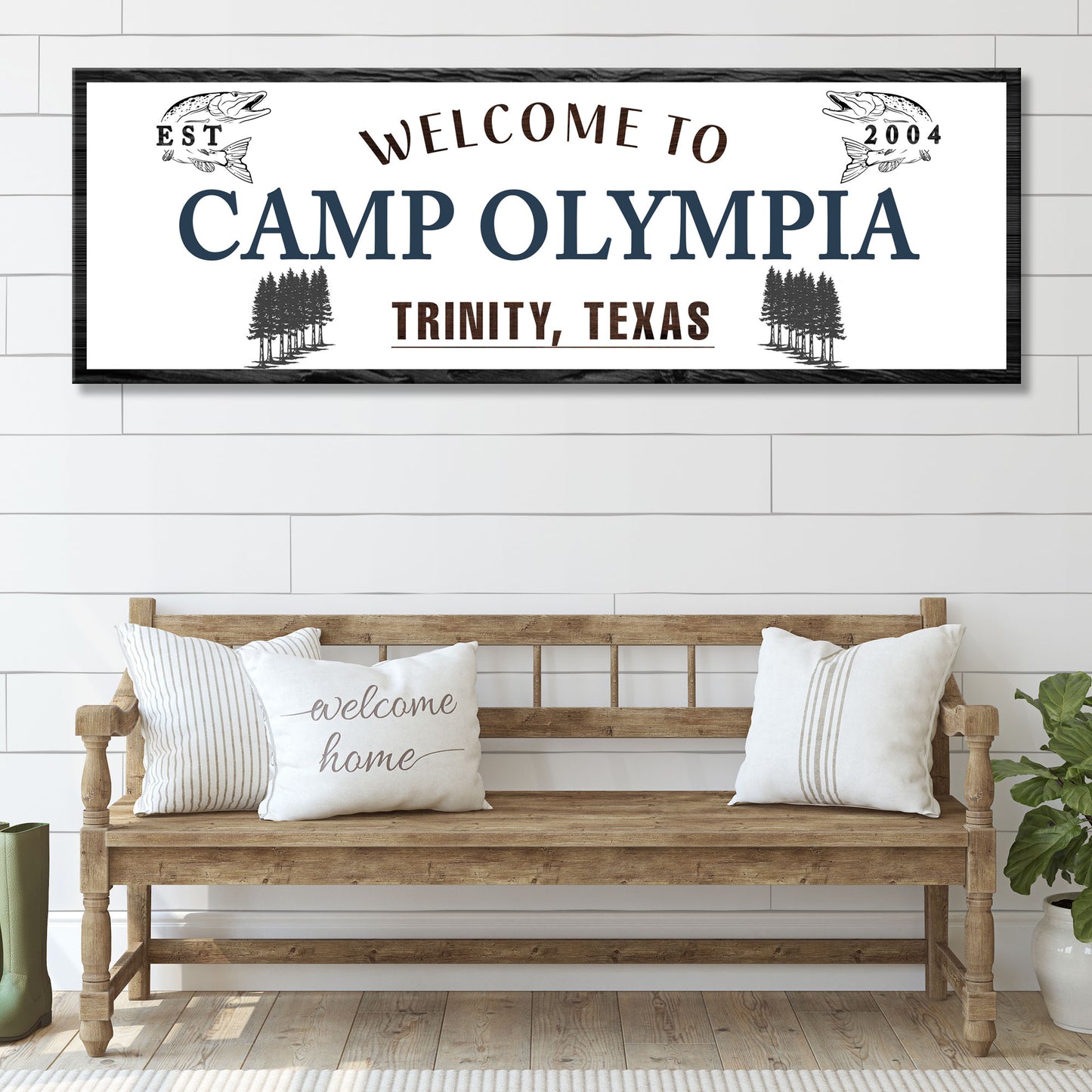Welcome to Camp Sign Style 1 - Image by Tailored Canvases